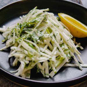 Kohlrabi Salad With Apple And Dill