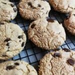 chocolate chip tahini cookies