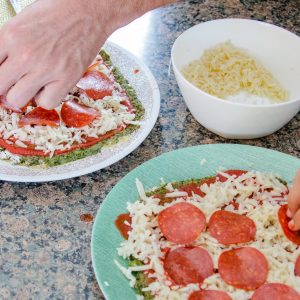 homemade broccoli crust pizza