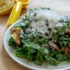 creamy kale caesar salad