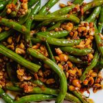 spicy sambal green beans with peanuts