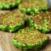 green-pea-fritters-on-a-wooden-cutting-board