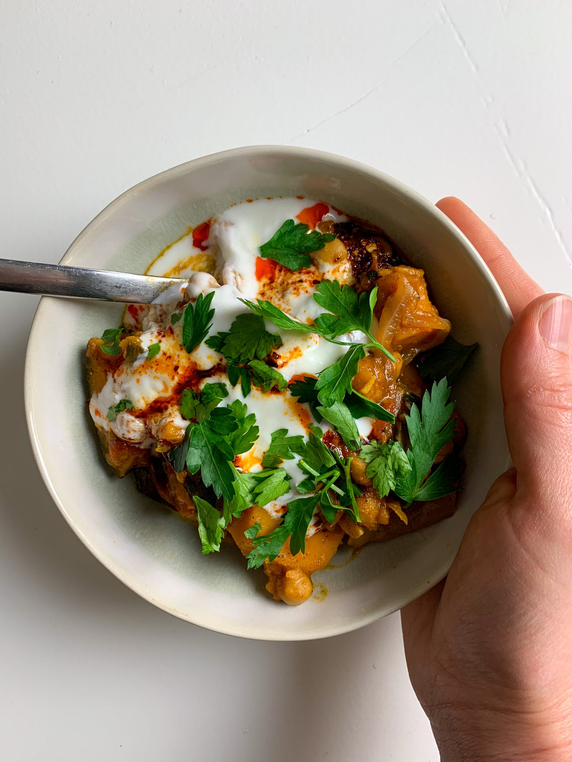 Kabocha Squash Curry in the Microwave