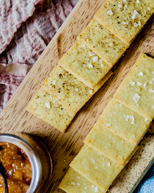 Irresistible Almond Parmesan Crackers