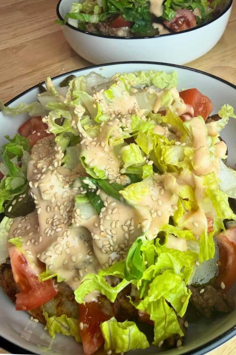 Healthy Cheeseburger Bowls Recipe