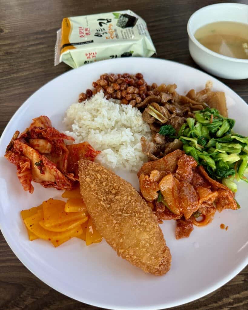 Lunch at the DMZ JangdanKong Cafe & Restaurant (Unification Village area).